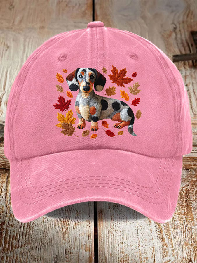 Unisex Cute Dog Print Baseball Cap