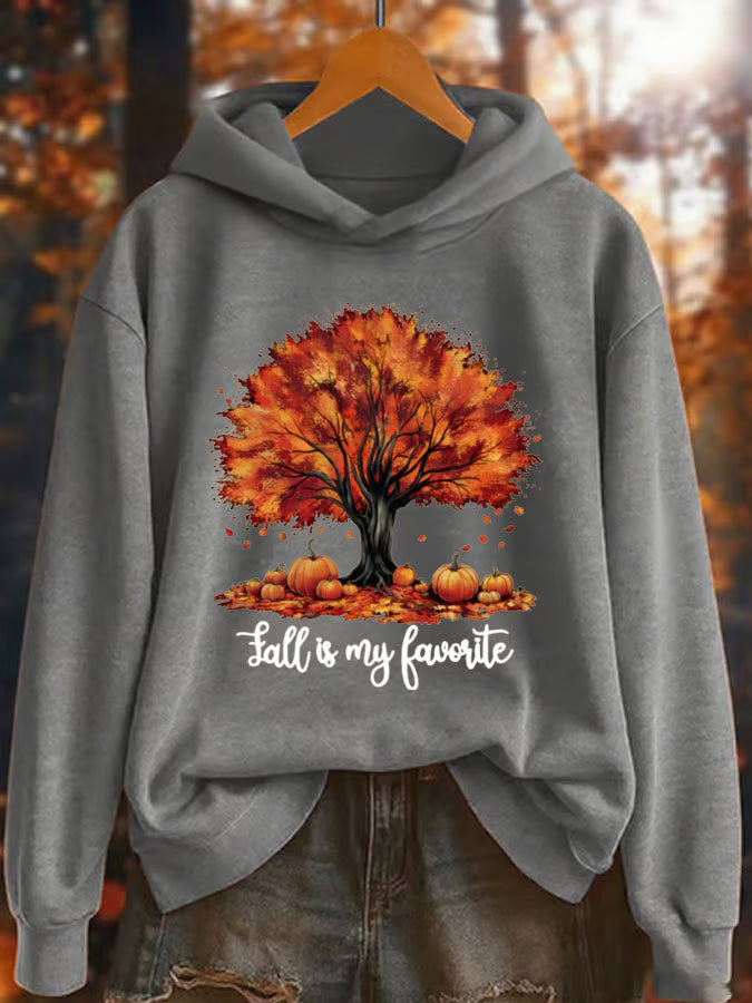 Women's Fall is my favorite Printed Hoodie