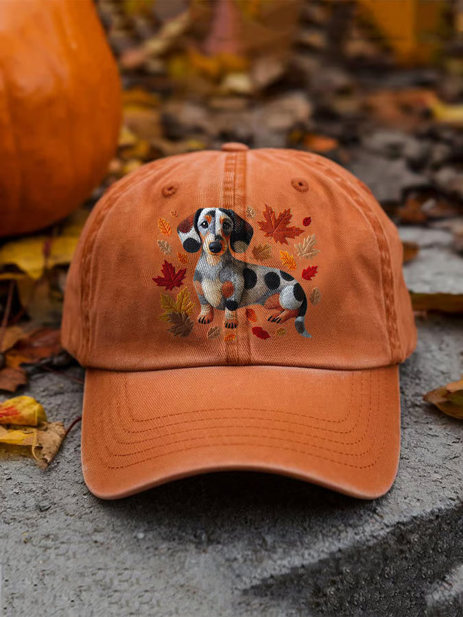 Unisex Cute Dog Print Baseball Cap