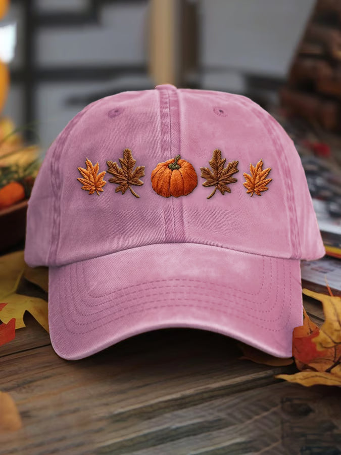 Unisex autumn season washed cotton hat