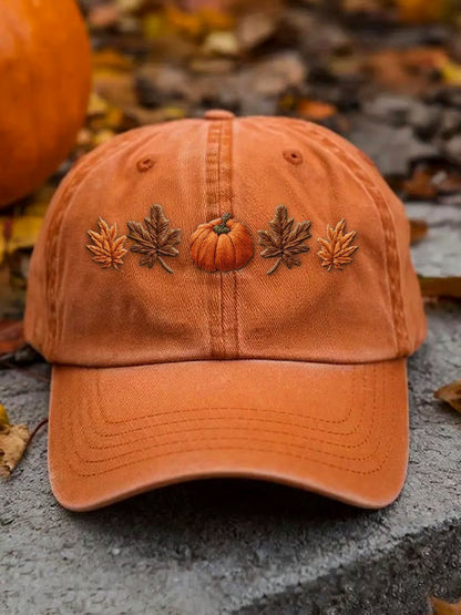 Unisex autumn season washed cotton hat