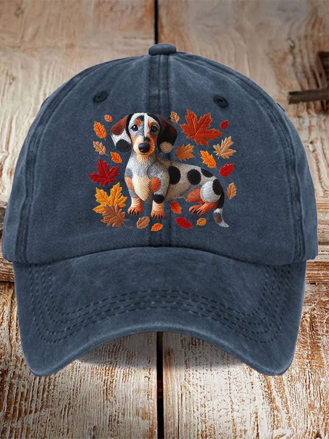 Unisex Cute Dog Print Baseball Cap