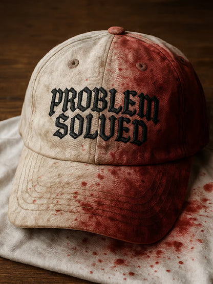 Unisex Bloody Problem Solved Halloween Hat