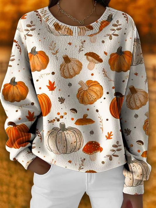 Women's Autumn Art Print Sweater