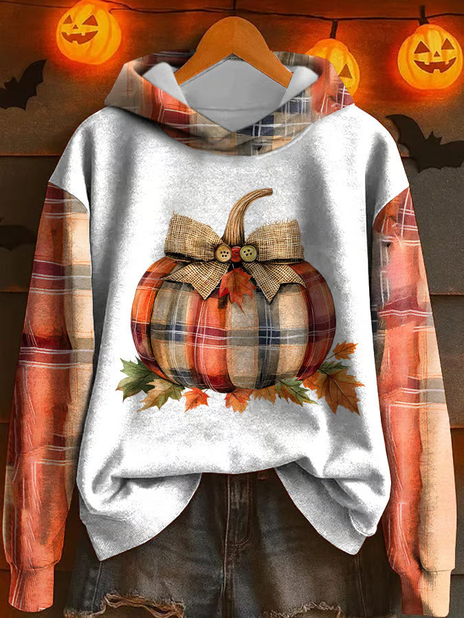 Women's Pumpkin Season Print Sweatshirt