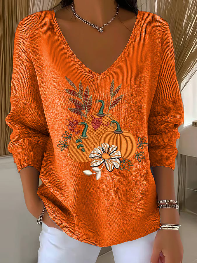 Women's Autumn Print Long Sleeve T-shirt