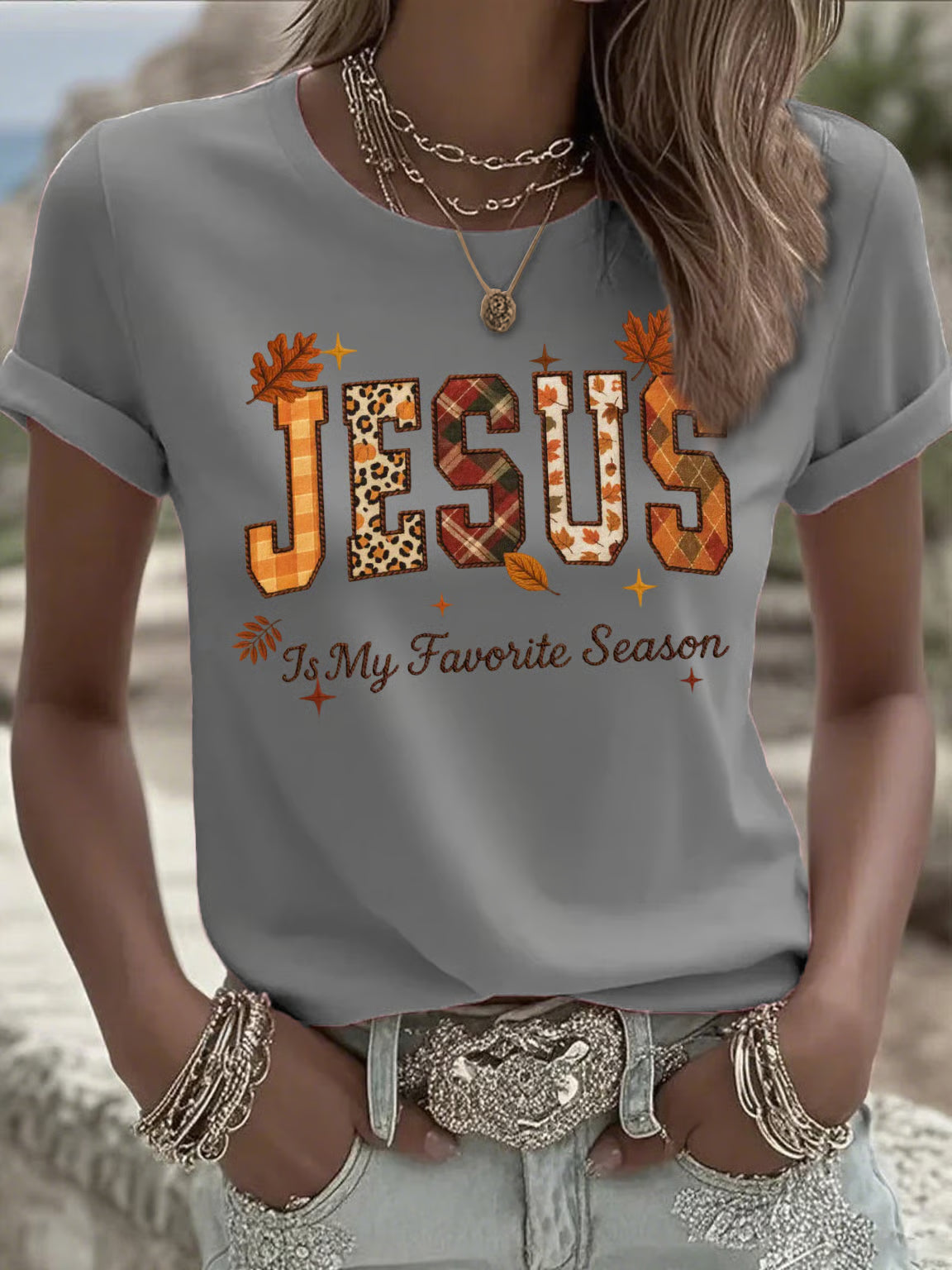 Women's casual autumn is my favorite season T-shirt
