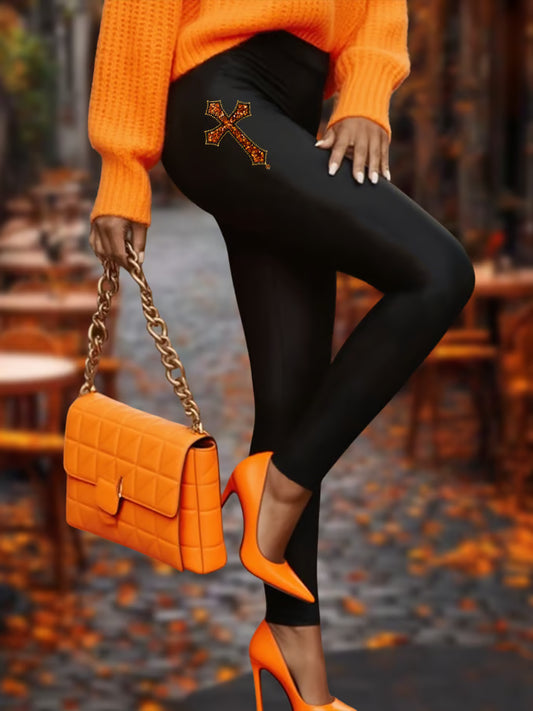 Women's Autumn Printed Pants Leggings