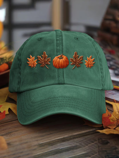 Unisex autumn season washed cotton hat