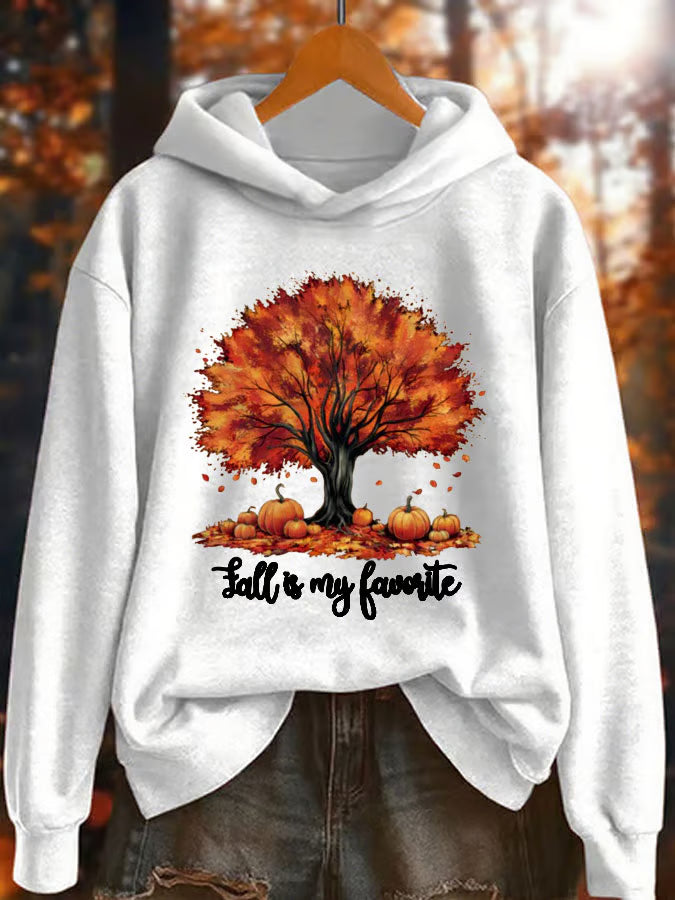 Women's Fall is my favorite Printed Hoodie