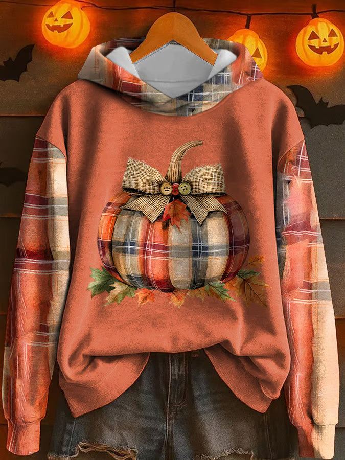 Women's Pumpkin Season Print Sweatshirt