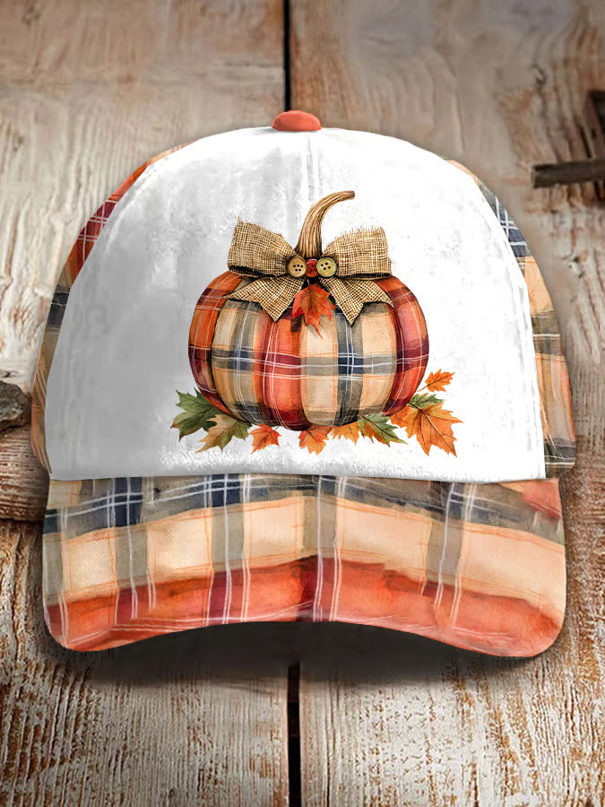 Unisex Retro Pumpkin Season Printed Hat