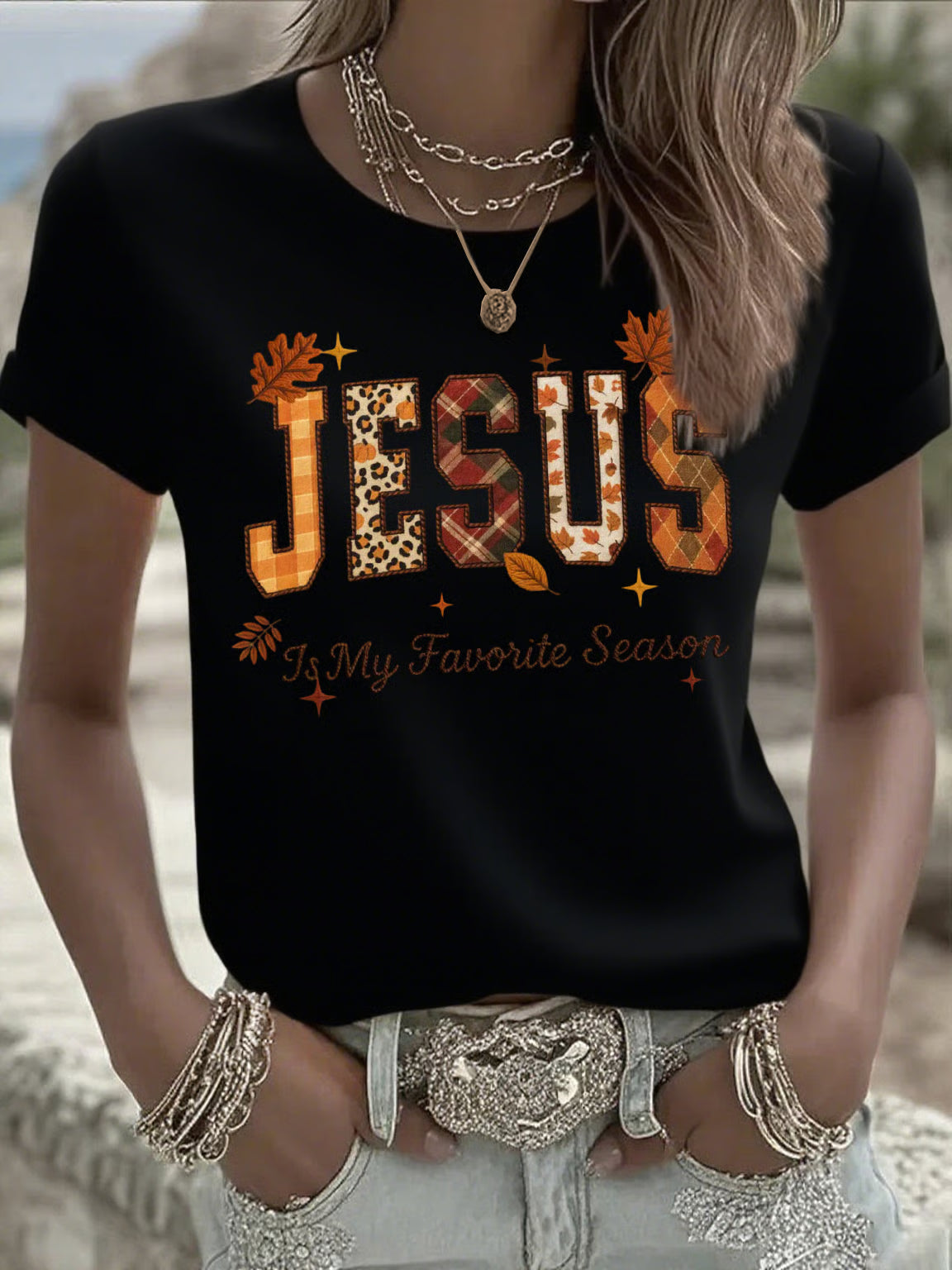 Women's casual autumn is my favorite season T-shirt