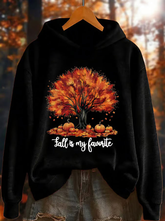 Women's Fall is my favorite Printed Hoodie