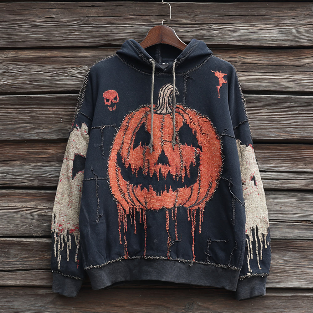 Men's Halloween Scary Pumpkin Hoodie