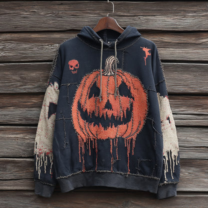 Men's Halloween Scary Pumpkin Hoodie