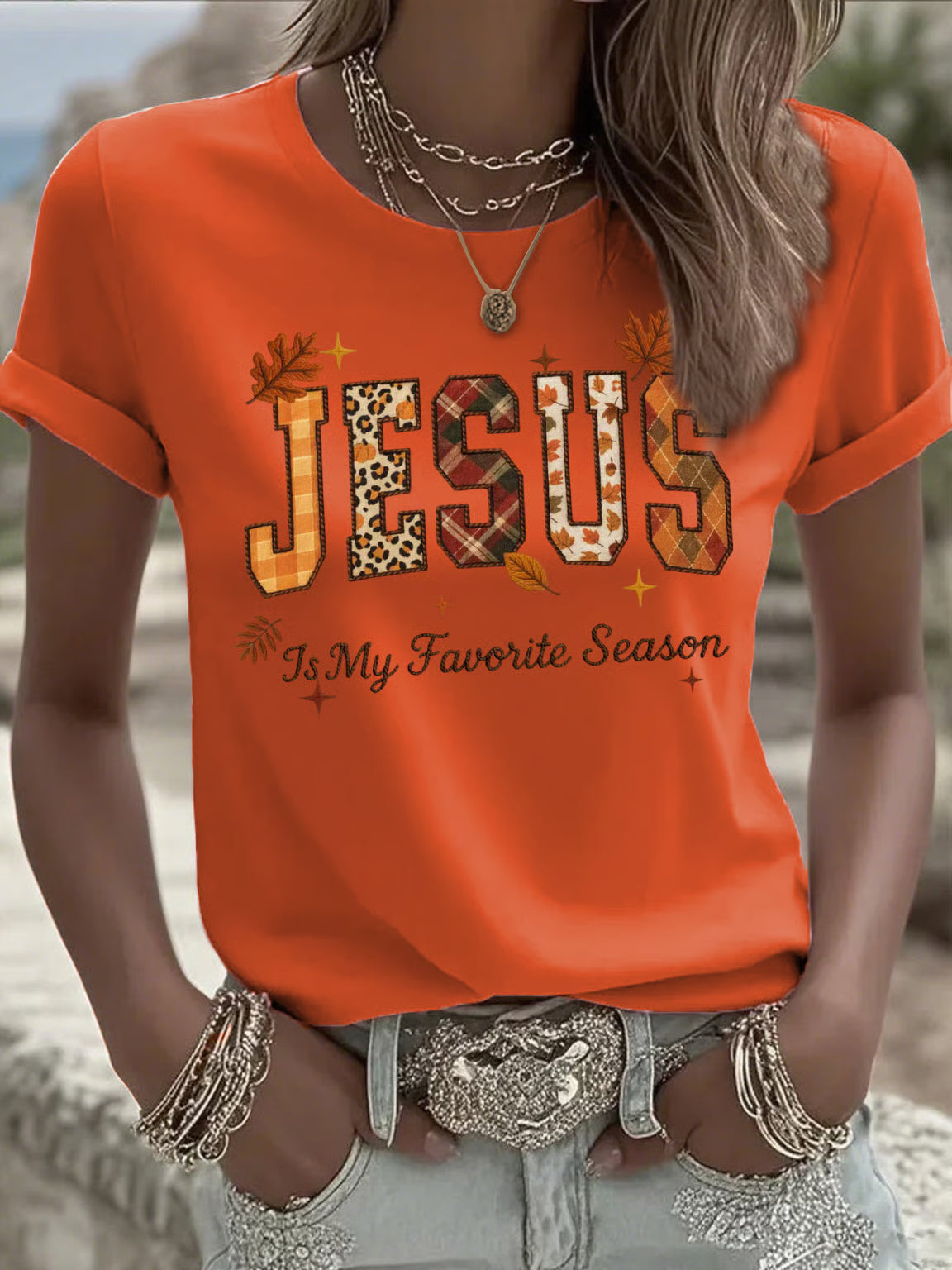 Women's casual autumn is my favorite season T-shirt