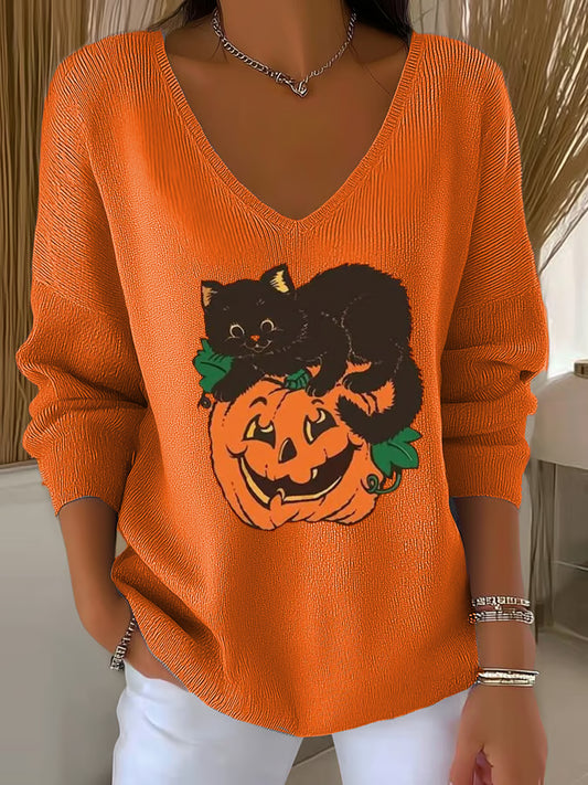 Women's Autumn Casual Printed Long Sleeve Top