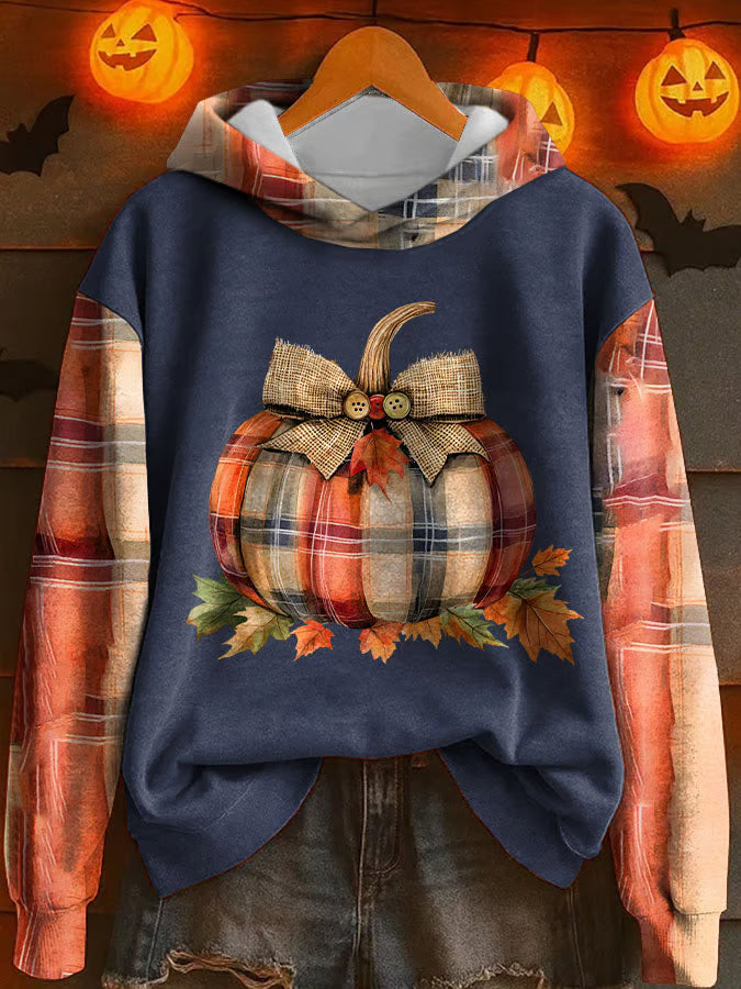Women's Pumpkin Season Print Sweatshirt