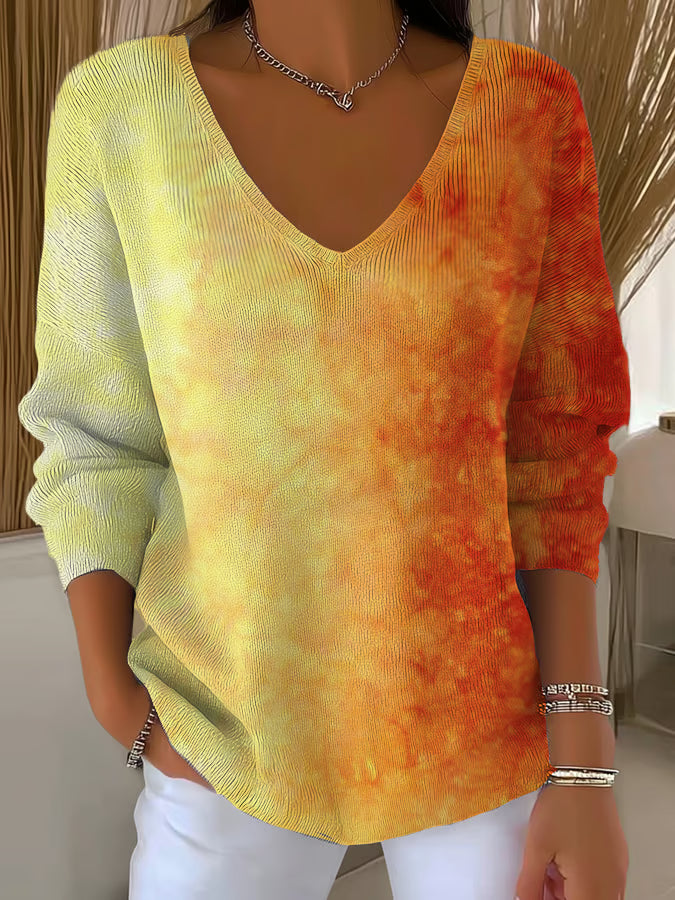Women's Autumn Casual Printed Long Sleeve T-shirt