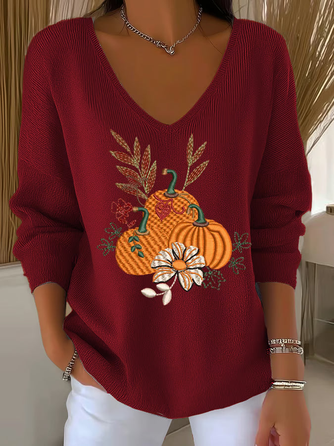 Women's Autumn Print Long Sleeve T-shirt
