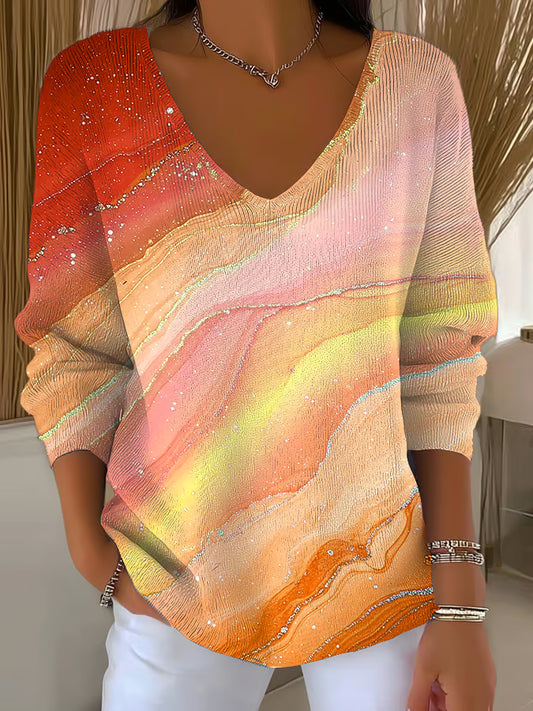 Women's Autumn Print Long Sleeve T-shirt