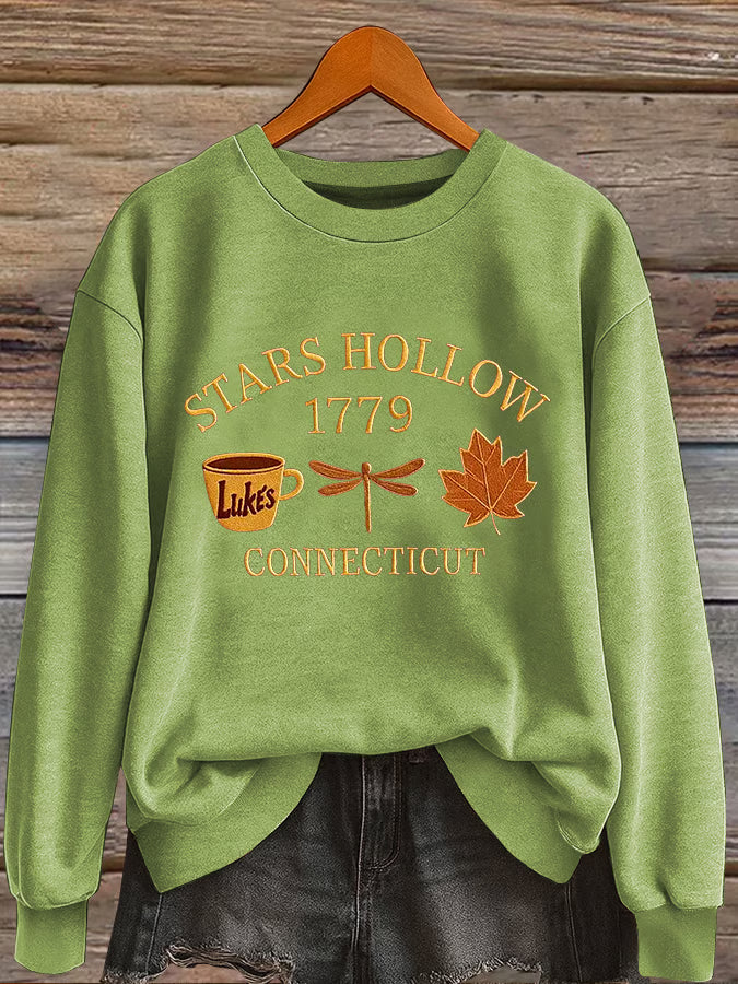 Women'S Casual Autumn Print Sweatshirt