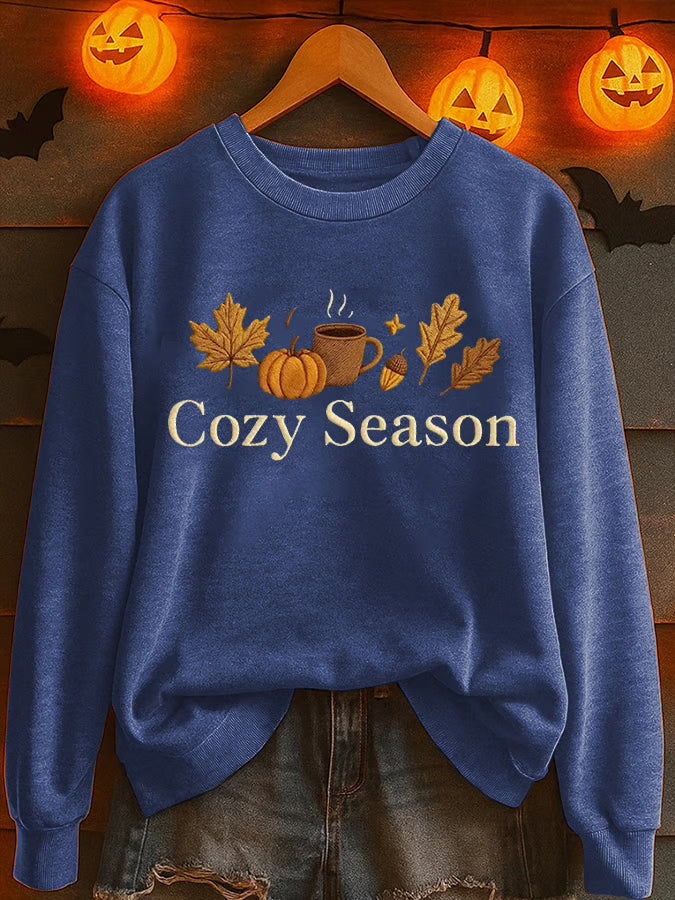 Women's Cozy Season Printed Sweatshirt