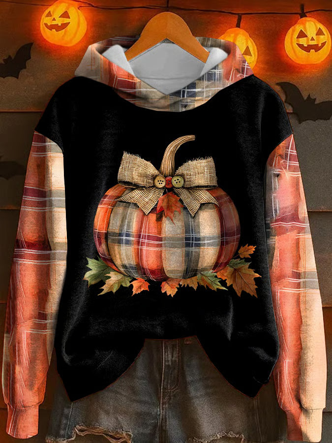 Women's Pumpkin Season Print Sweatshirt