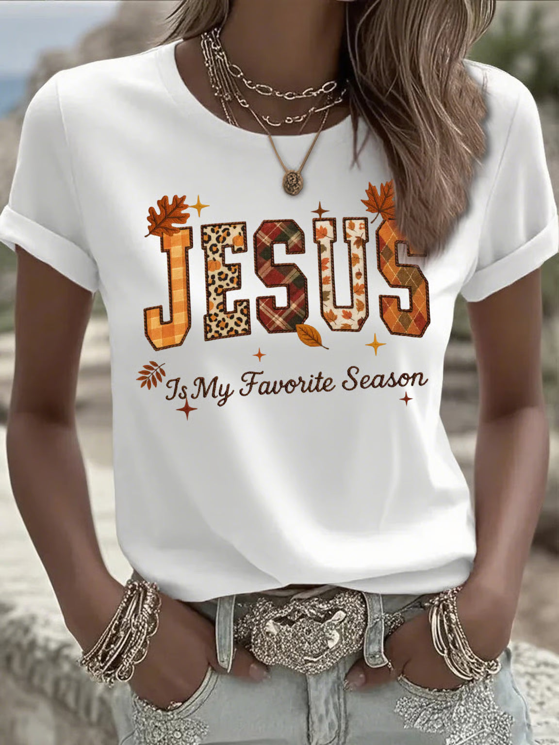 Women's casual autumn is my favorite season T-shirt