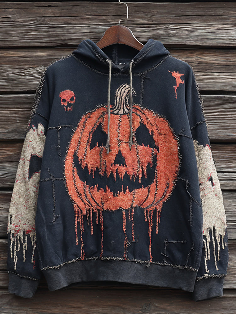Men's Halloween Scary Pumpkin Hoodie