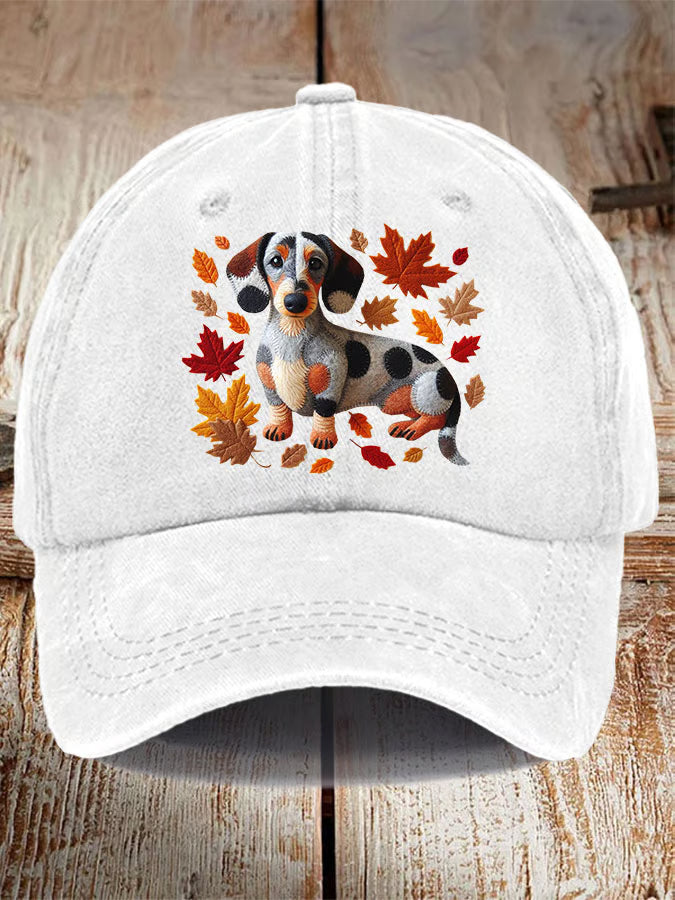 Unisex Cute Dog Print Baseball Cap