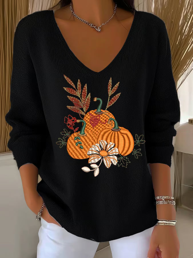 Women's Autumn Print Long Sleeve T-shirt