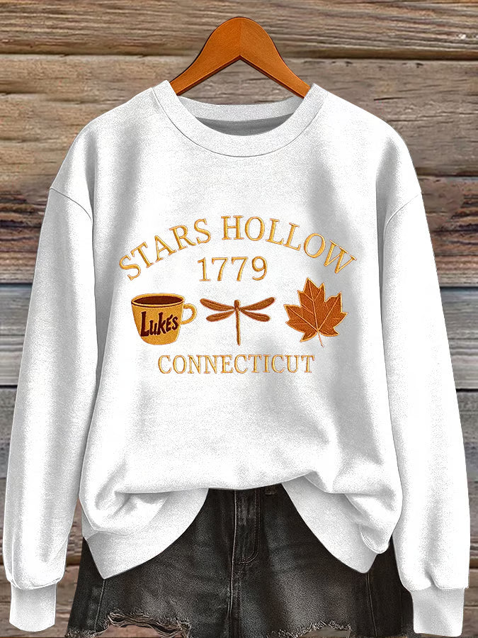 Women'S Casual Autumn Print Sweatshirt