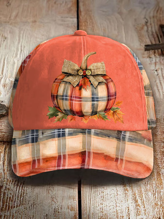 Unisex Retro Pumpkin Season Printed Hat